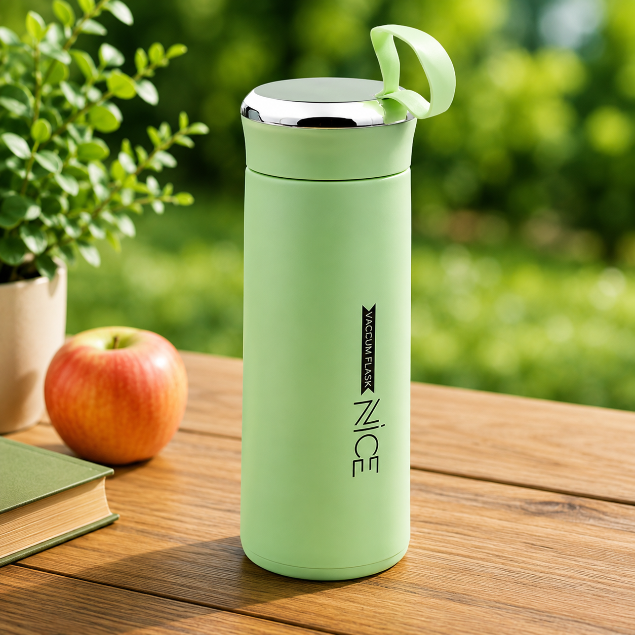 Stainless Steel Vacuum Flask Water Bottle 500ml (Green)